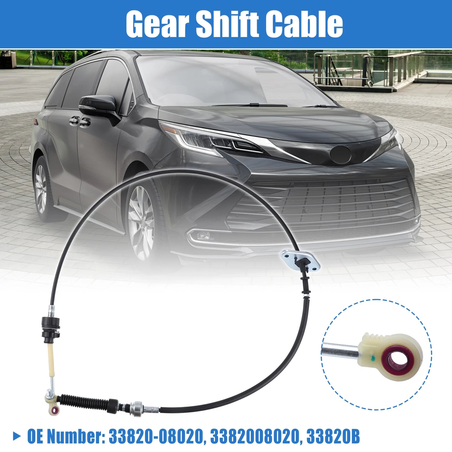 Gear Shift Cable for Toyota Sienna (2004–2010) 33820-08020 33820B