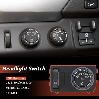 Headlight Switch for GMC Yukon, Chevrolet (No. 23187804)