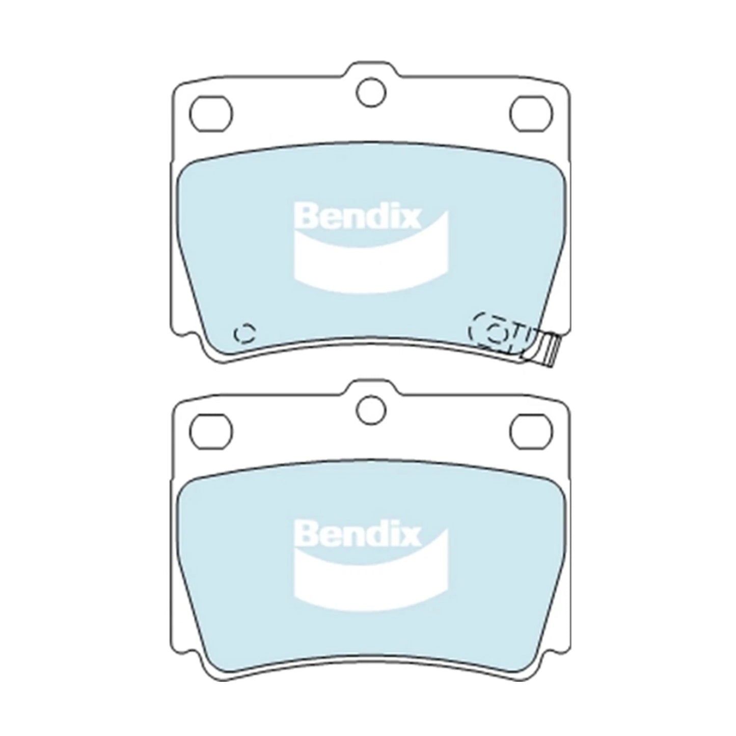 Set of 4 Rear Disc Brake Pads for Mitsubishi Challenger (1998–2015)