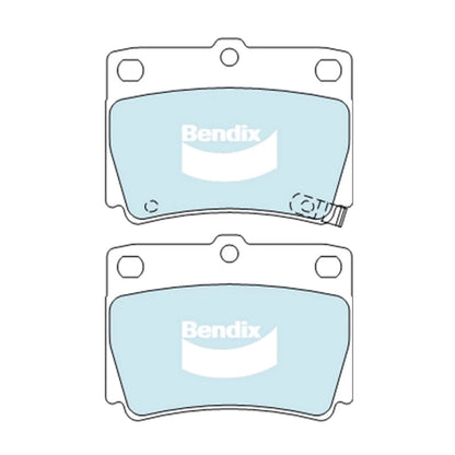 Set of 4 Rear Disc Brake Pads for Mitsubishi Challenger (1998–2015)