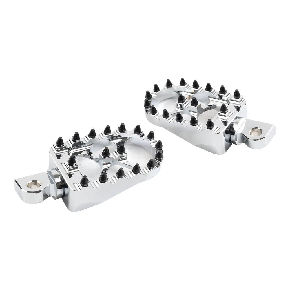 CNC Wide Fat Foot Pegs for Harley Dyna Sportster Fatboy