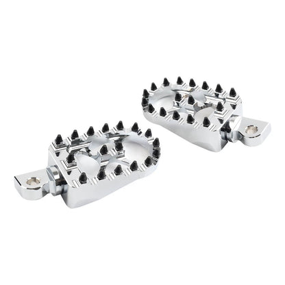 CNC Wide Fat Foot Pegs for Harley Dyna Sportster Fatboy