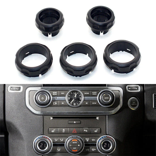 5 x ABS Air Condition Control Volume Knobs for Land Rover Range Rover Sport