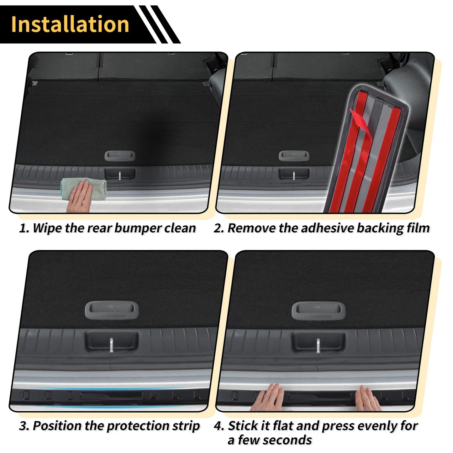 Rear Bumper Topper for Honda Odyssey 2022-2025 Black 1 x Piece