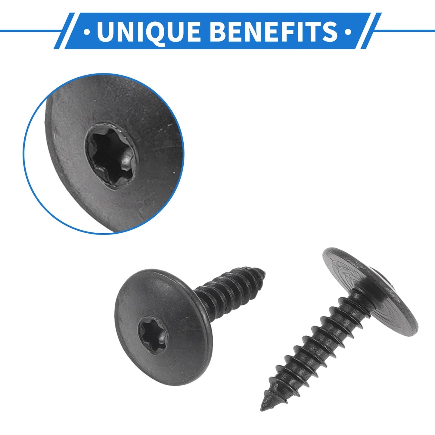 10X Fender Liner Splash Shield Bumper Cover Screw for Audi A4 (1996–2016)