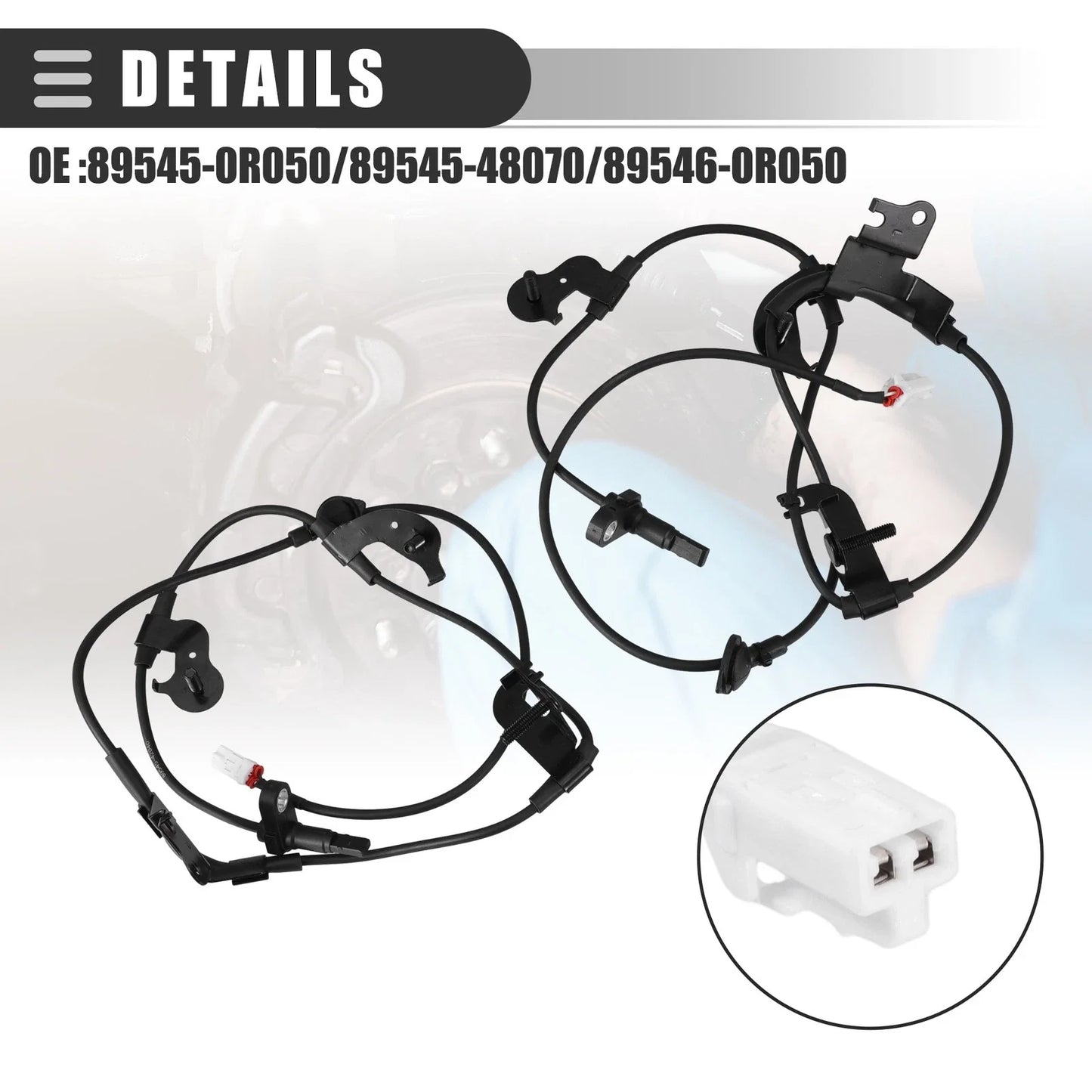 Rear Left Right ABS Wheel Speed Sensors for Lexus NX200t (2015-2018)