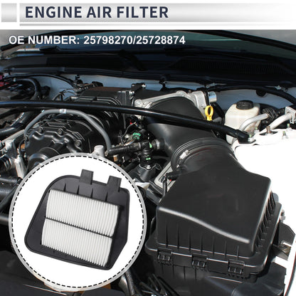 Car Engine Air Filter No. 25798270/25728874 for Cadillac CTS (2003–2007)