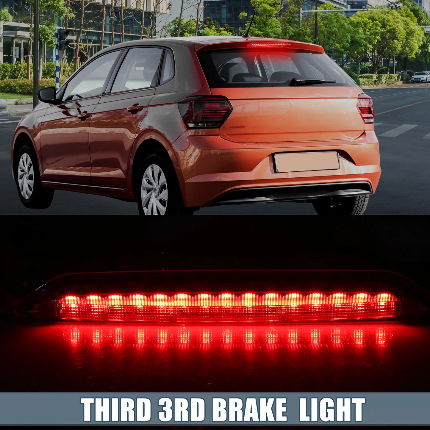 Tail High Mount Brake Stop Light No. 6Q6945097 for VW Polo MK4 (2002–2009)