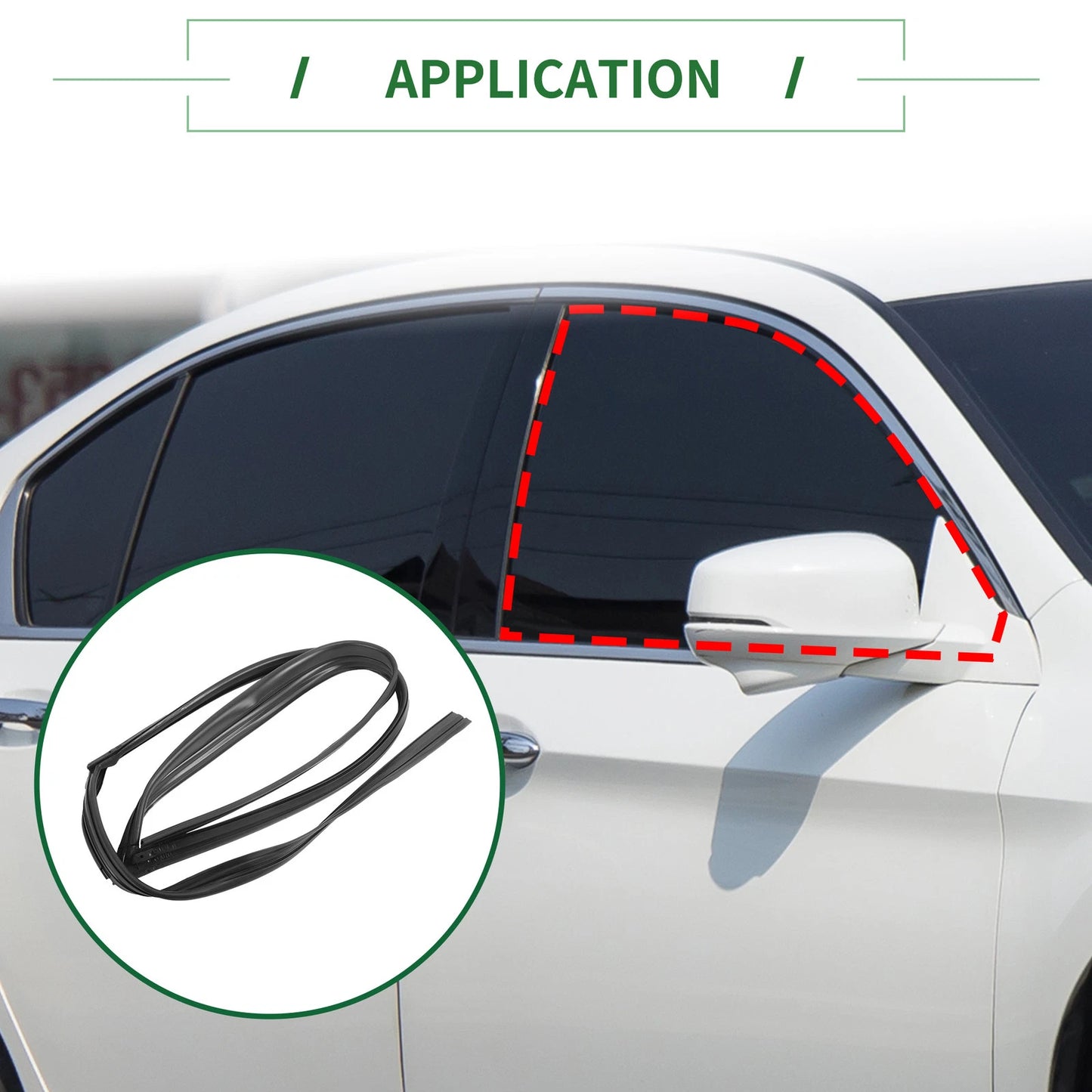 Front Right Door Window Run Channel Seal Strip for Honda Accord (No. 72235SV4003)