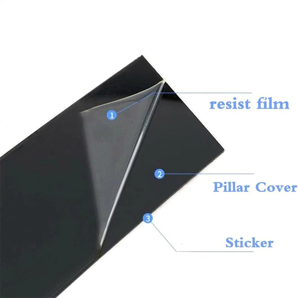 6 x Pillar Post Door Window Trim Covers for Subaru Forester (2019-2023)