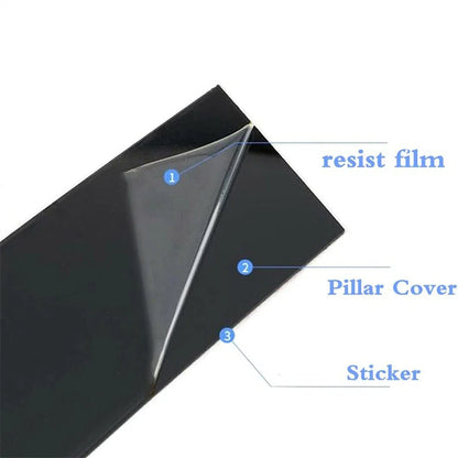6 x Pillar Post Door Window Trim Covers for Subaru Forester (2019-2023)