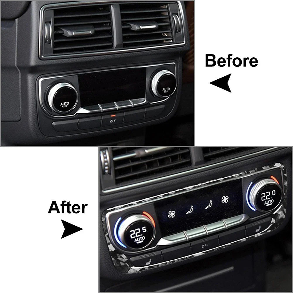 Rear AC Climate Control Panel Cover Trim for Audi Q7 SQ7 (2016-2019)