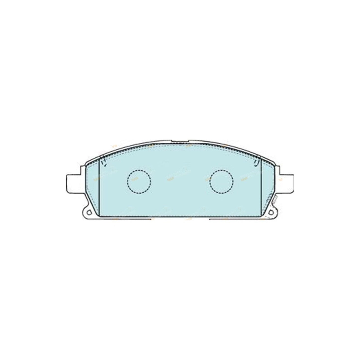 Set of 4 Front Disc Brake Pads for Nissan Pathfinder R50 (1995–2005)