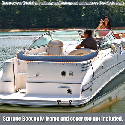 Bimini Top Storage Boot for Boat (97"-103" W) Marine Grade Polyester
