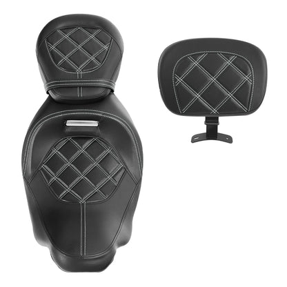 Driver & Passenger Seats & Rider Backrest for Harley CVO Street Glide (2009-2023)