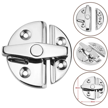 Boat Door Catch Latch Marine Grade 316 Stainless Steel Round