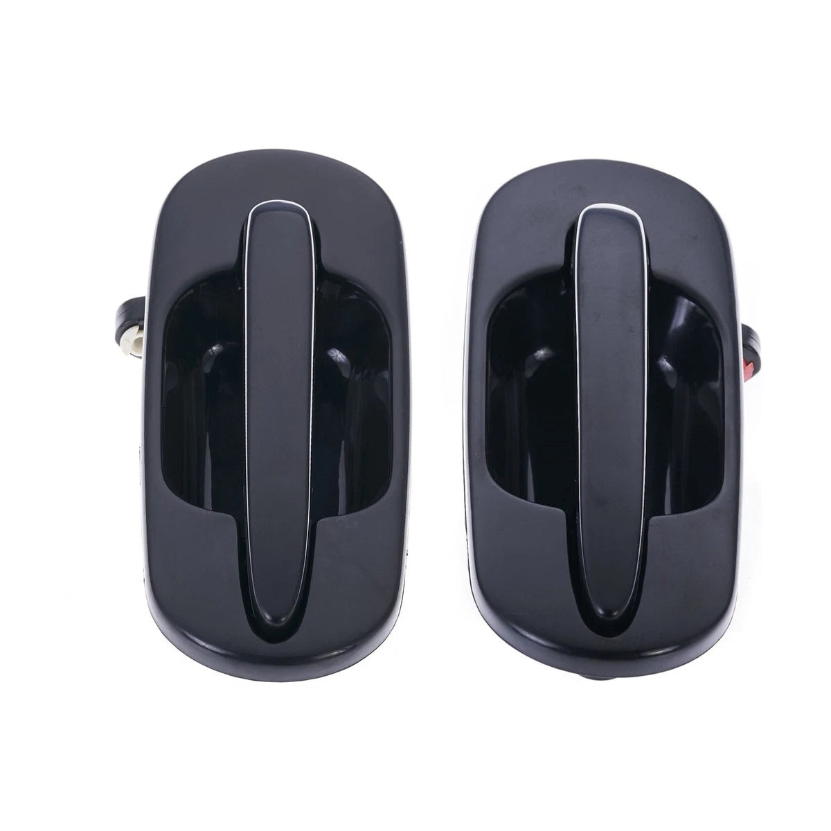 Set of 2 Outer Door Handles for Honda CR-V (1997–2001) Black