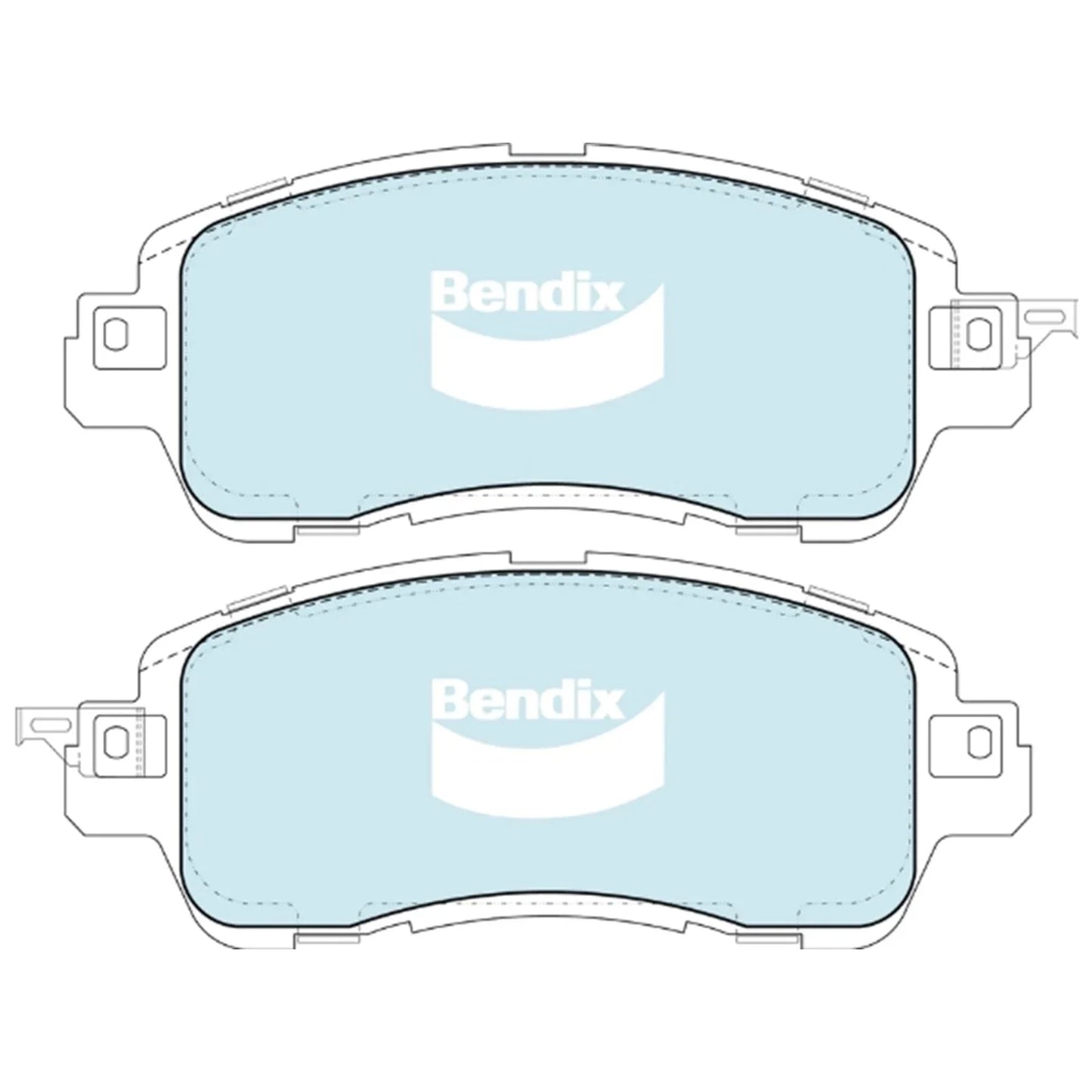Front Disc Brake Pad Set 1.5L for Mazda 2 DJ DL (2014-2025)