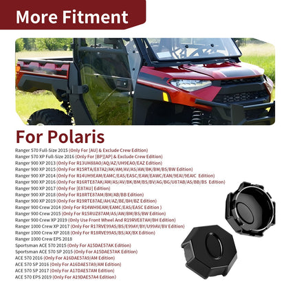 2 Wheel Rim Caps for Polaris Ranger XP 570 (2016)