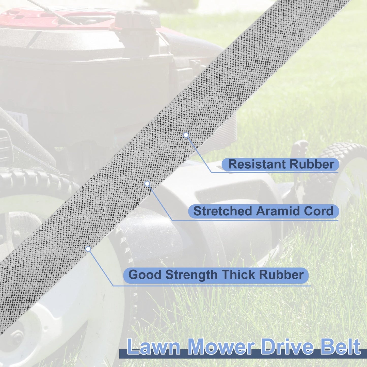 Lawn Mower Deck Belt for John Deere 42 Inch Deck (GX20072/GY20570)