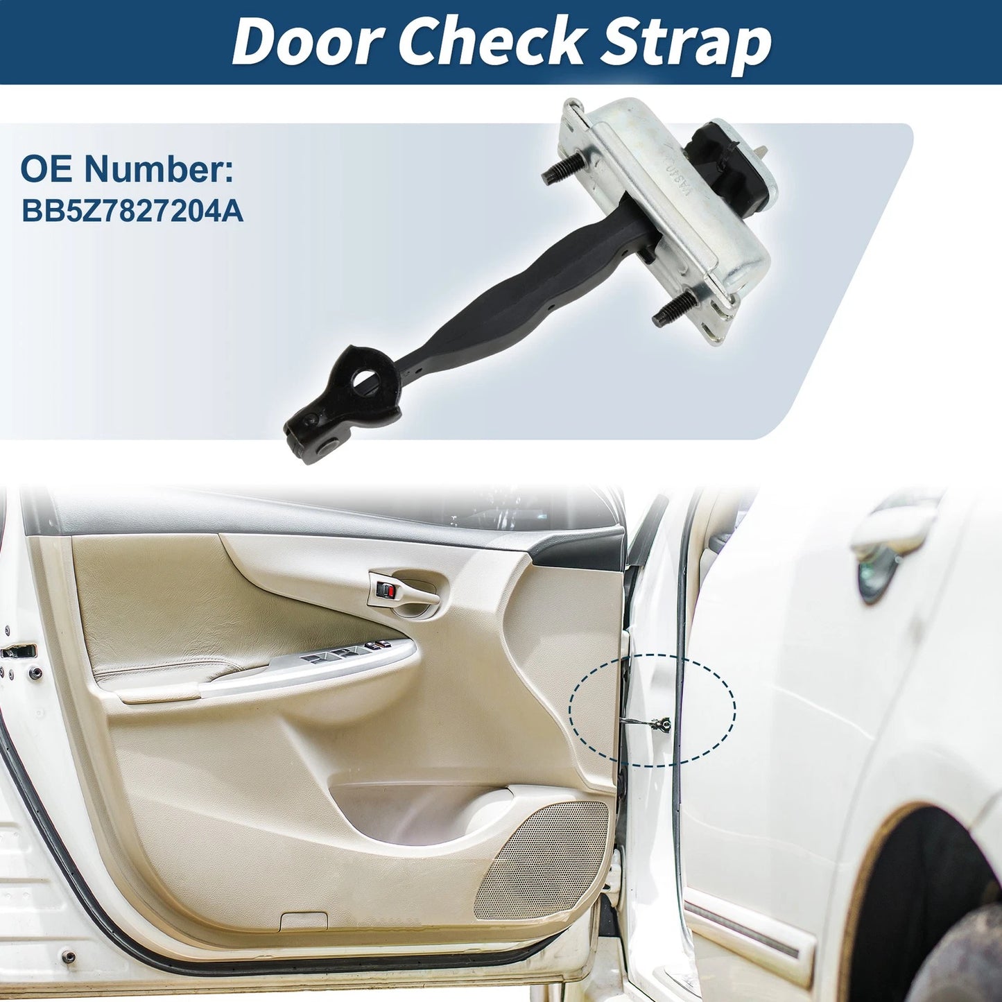 Door Check Strap for Ford Police Interceptor Utility 3.5L (2013–2019) No.BB5Z7827204A