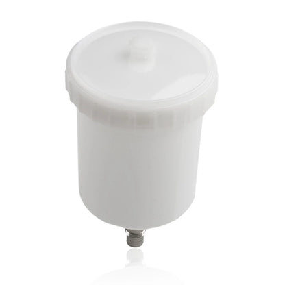 Plastic Cup-Pot White 18.7x10.2cm Jet Connector for Sata Sprayer