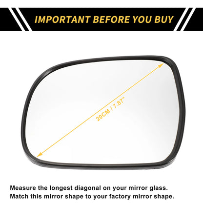 Heated Left Side Mirror Glass for Toyota Tacoma (2005–2011) No. 8790904190