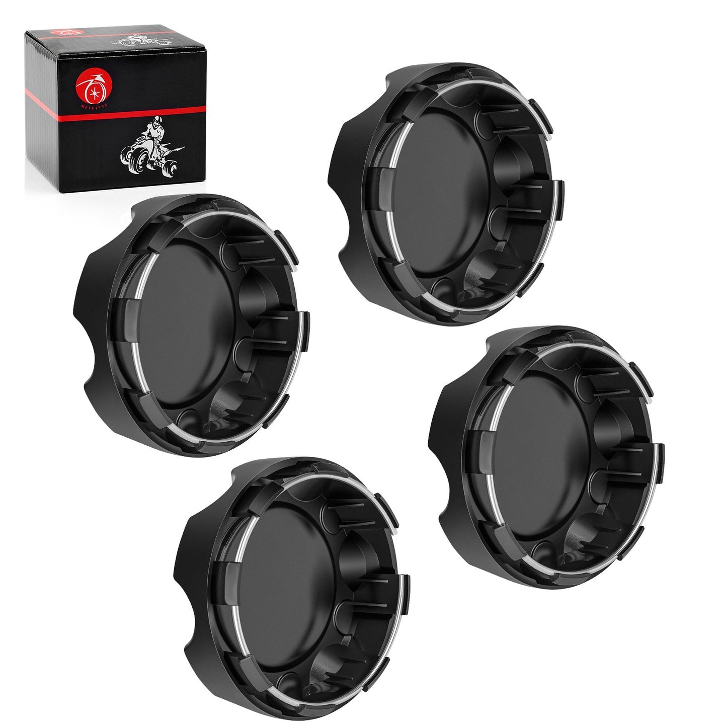 Set of 4 Wheel Center Caps for Polaris RZR XP 1000 (2017–2022)