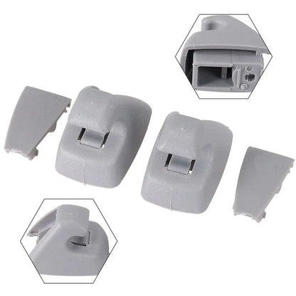 Gray Sun Visor Hook Clips for Chevrolet Cruze, Spark, Buick Verano (2011-2016)