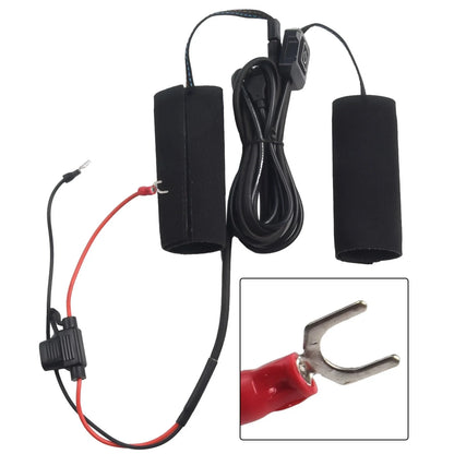 12V 3-Gear Heated Hand Grips Waterproof Handlebar Heater Warmer for Motorcycle