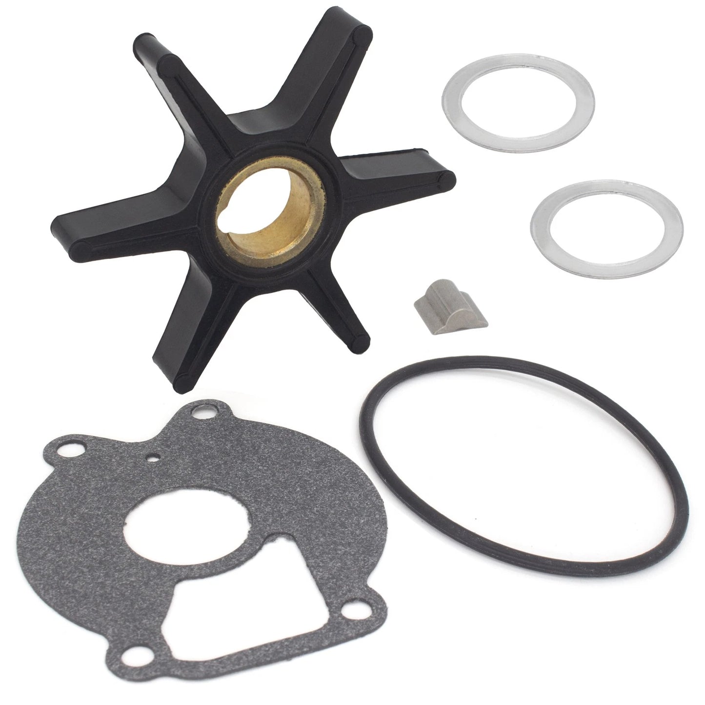 Water Pump Impeller Kit for Mercury Mariner Outboard (15-25 HP, 2-Stroke)
