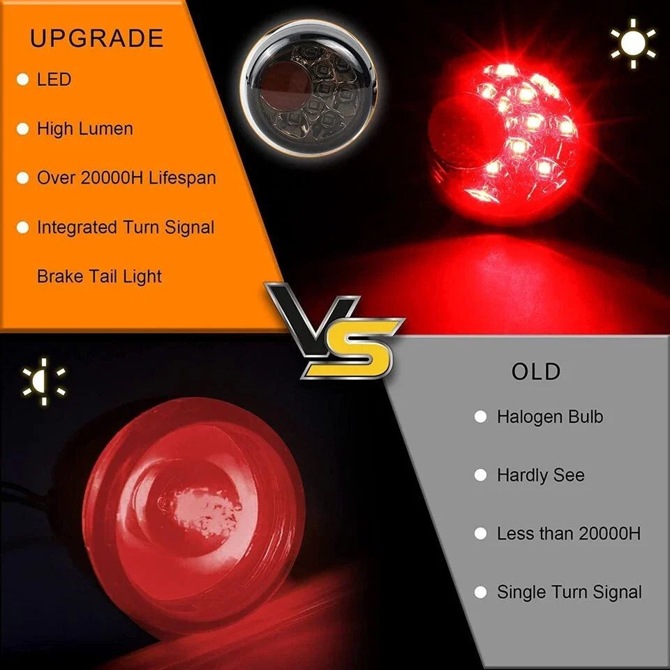 Metal LED Rear Turn Signal Light for Harley Sportster XL883 XL1200 (2004-2023)