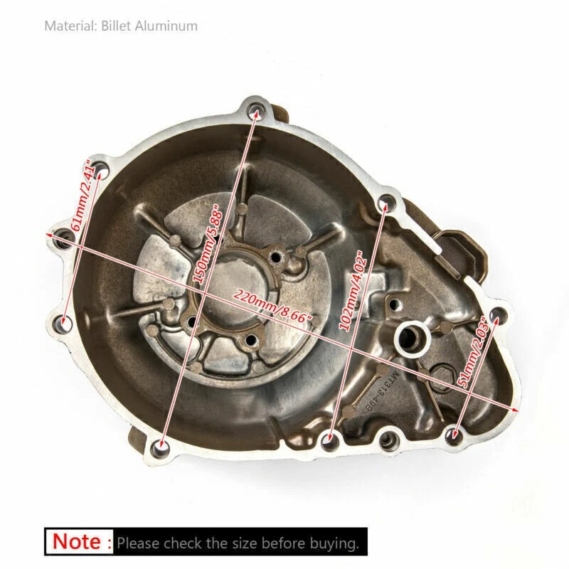 Left machine light cover for Kawasaki Z750 Z1000 (2003–2006)