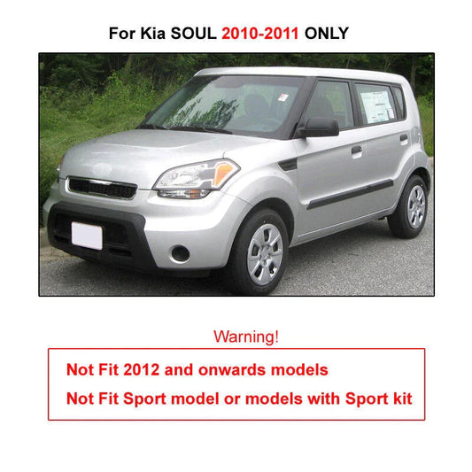4Pcs Mud Flaps Splash Guards Fender Mudguard for Kia Soul (2010–2012)