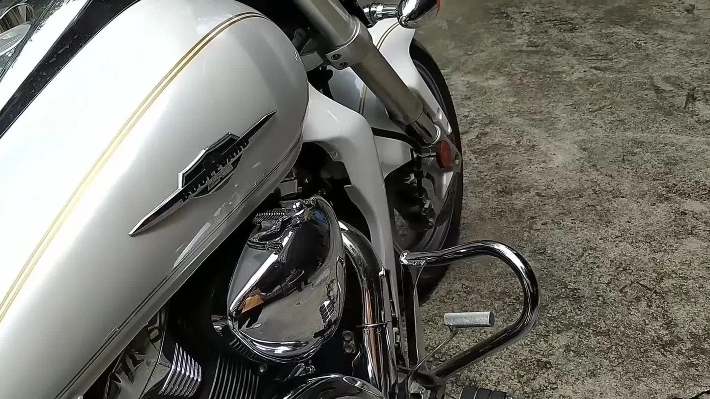Skull Skeleton Headlight Fender Ornament for Harley Cruiser