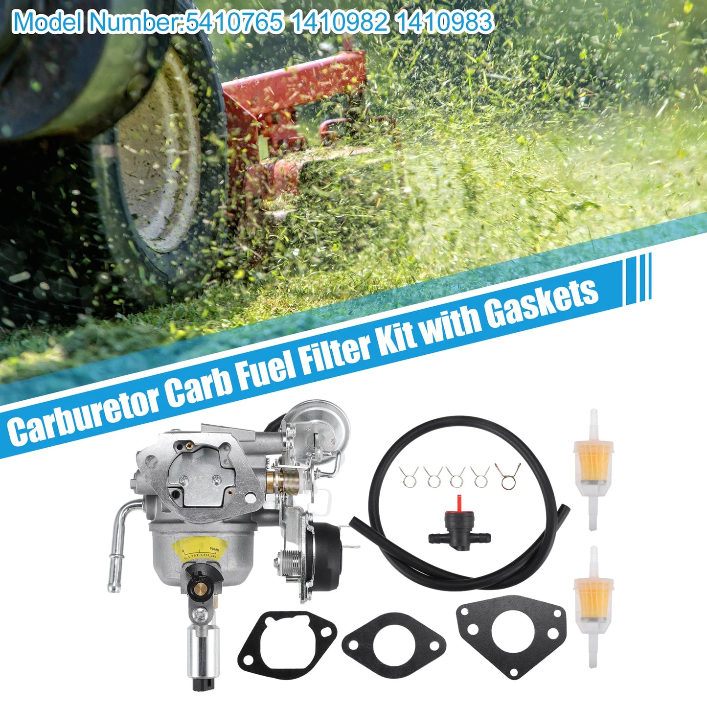 Carburetor Fuel Filter Kit with Gaskets for Onan QG 5500 7000