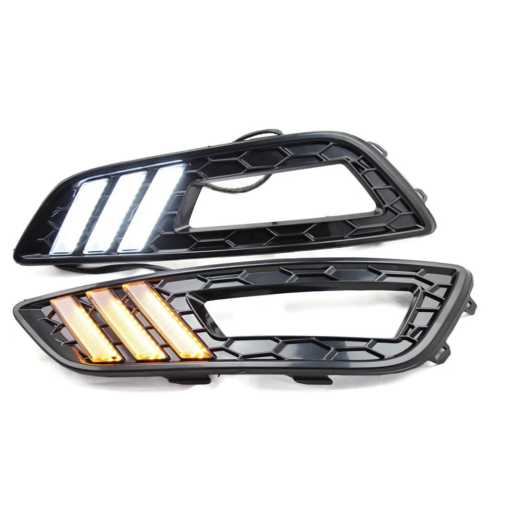 2X LED DRL for Ford Focus (2015–2016) Daytime Running Lights Yellow White