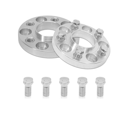 Set of 2 Silver Wheel Spacers for Audi A6 Avant