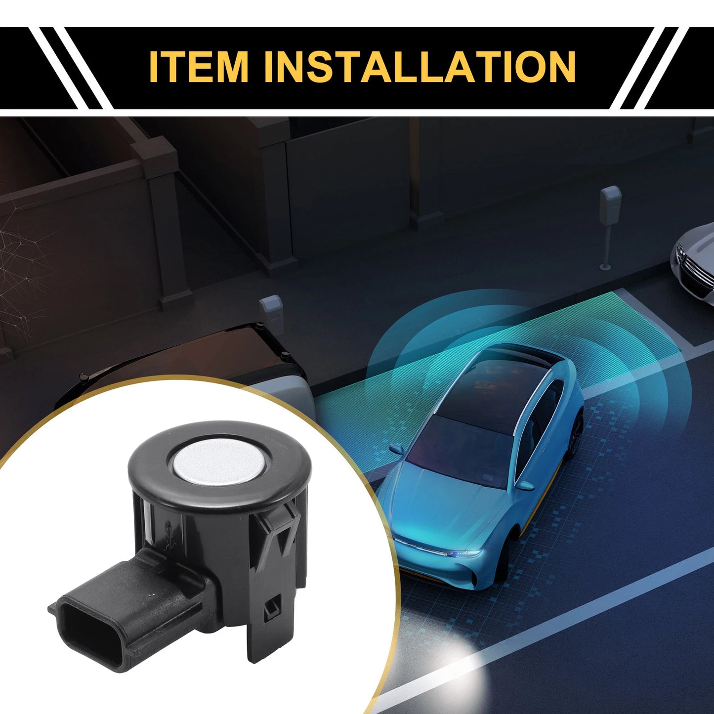 Bumper Reverse Backup Parking Sensor for Nissan Titan XD (2016–2023) No. 25994EZ01C