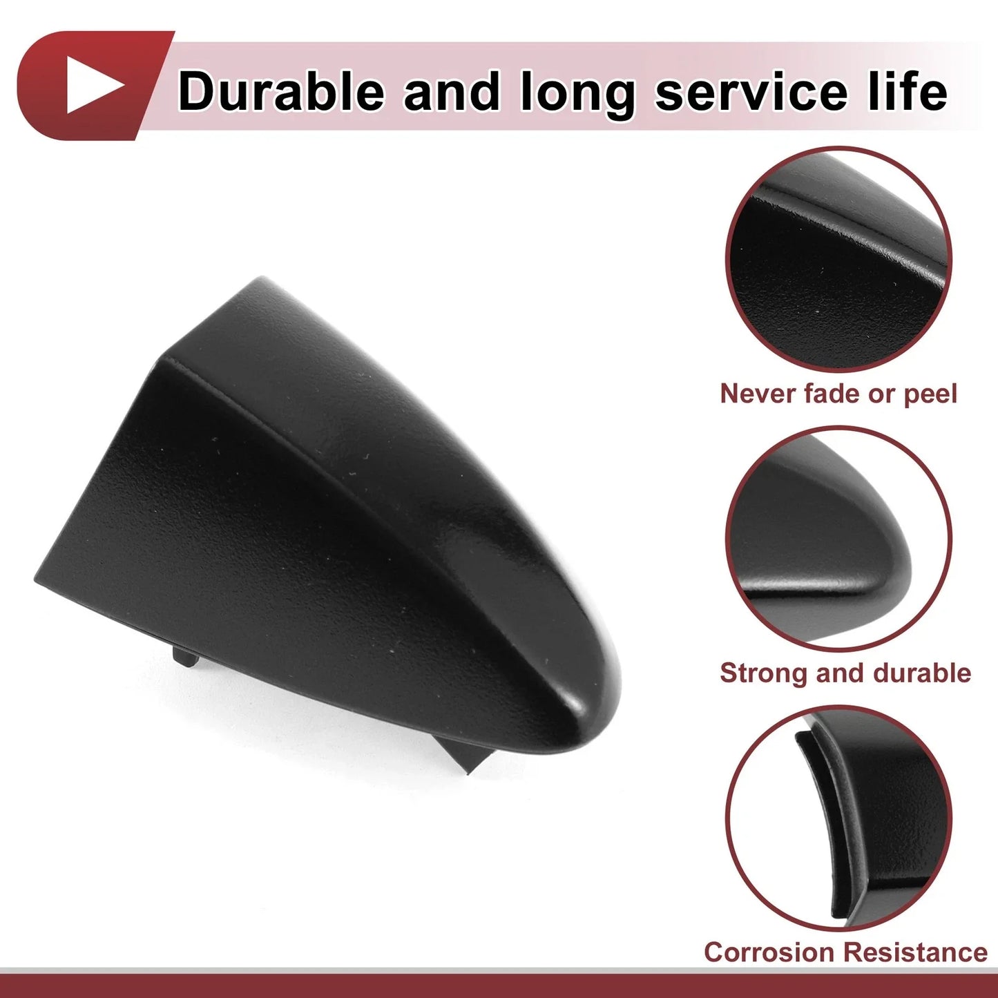 Front Right Door Handle Cover for Hyundai Veloster (2012-2016) Black