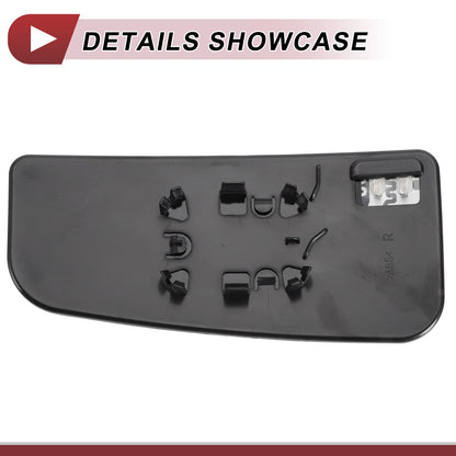 Heated Right Passenger Side Tow Mirror Glass for Ford