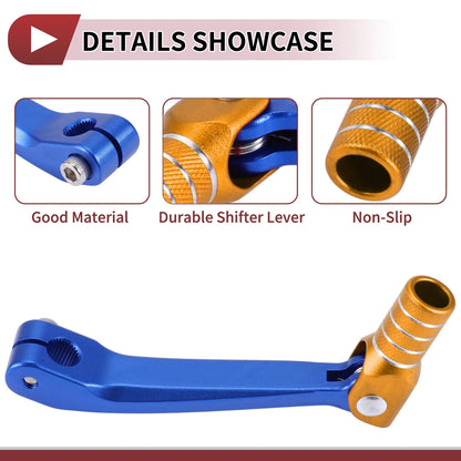 Gear Shifter Lever for Honda CRF150F (2003–2017) Blue Gold Silver Tone