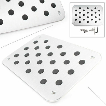 Universal Aluminum Floor Mat Pedal Footrest for Trucks and Cars