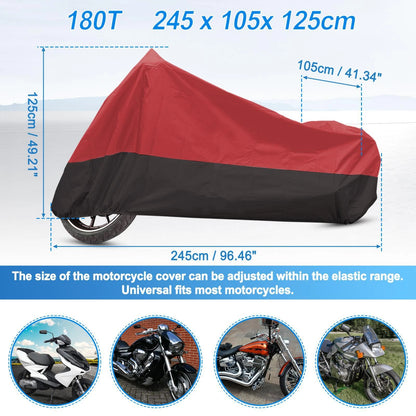 XL Waterproof Motorcycle Cover for Harley Sportster 1200 883 Dyna FXD