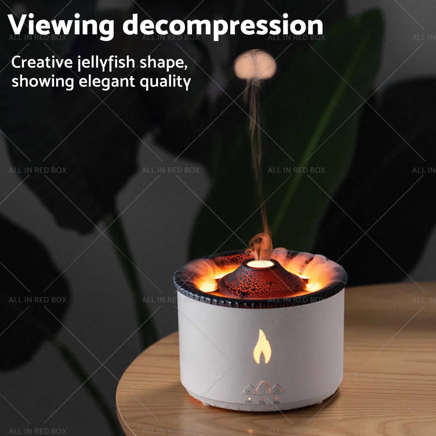 360ml Volcano Flame Essential Oil Diffuser & Humidifier for Home