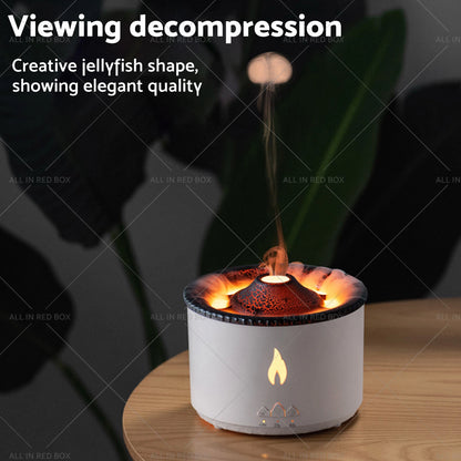 360ml Volcano Flame Essential Oil Diffuser & Humidifier for Home