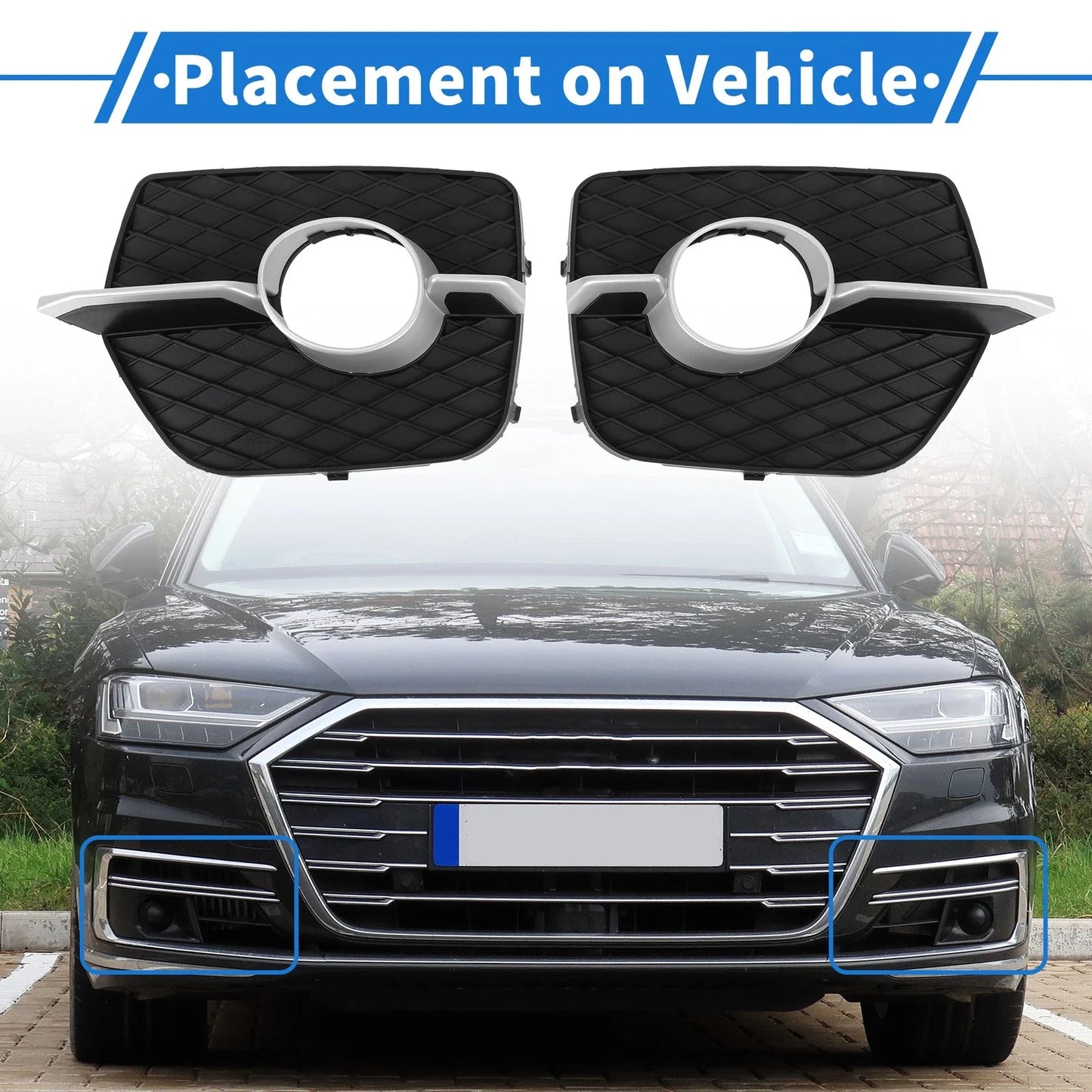 Front Left / Front Right Fog Light Grill for BMW X6