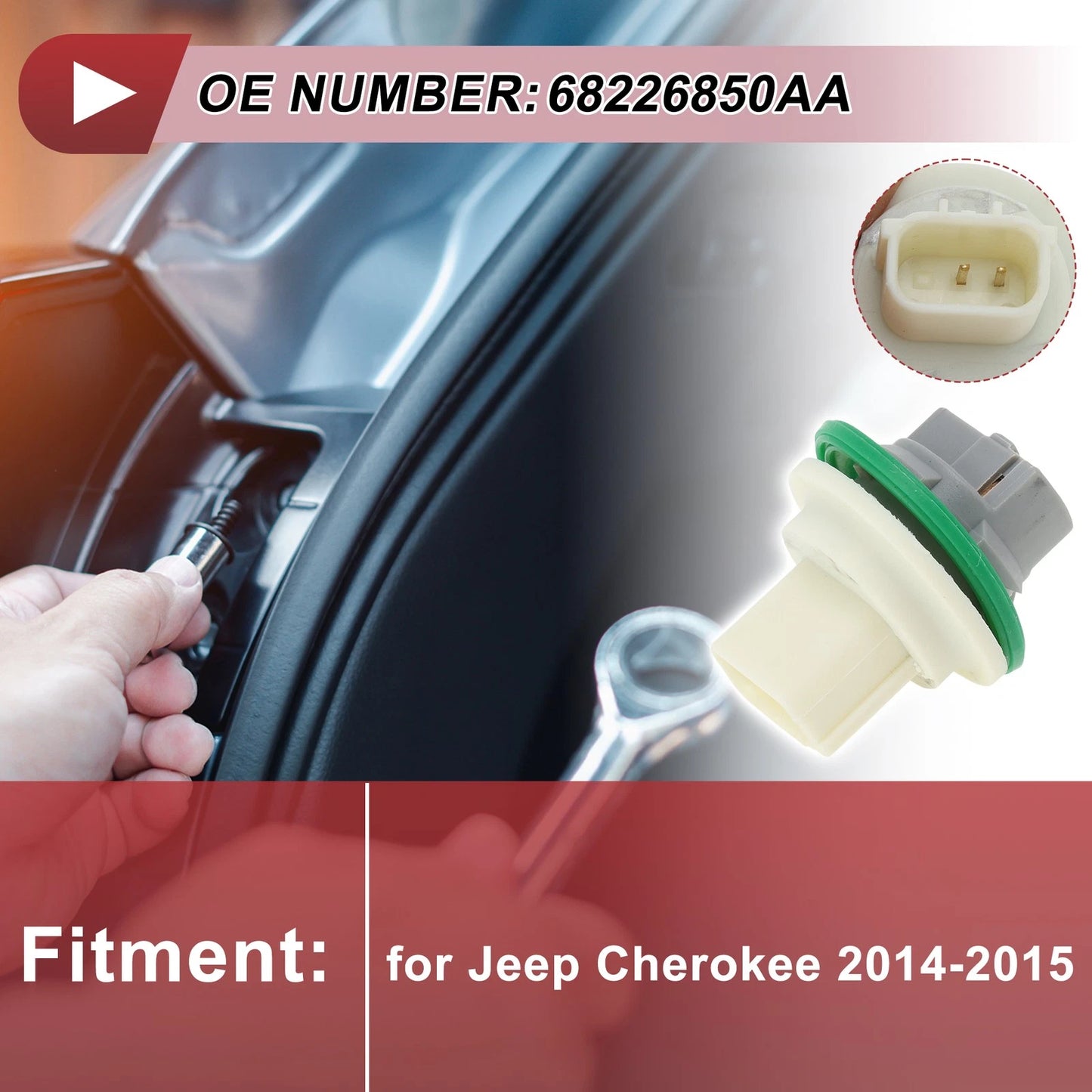 Turn Signal Light Socket for Jeep Cherokee (2014–2015) No. 68226850AA