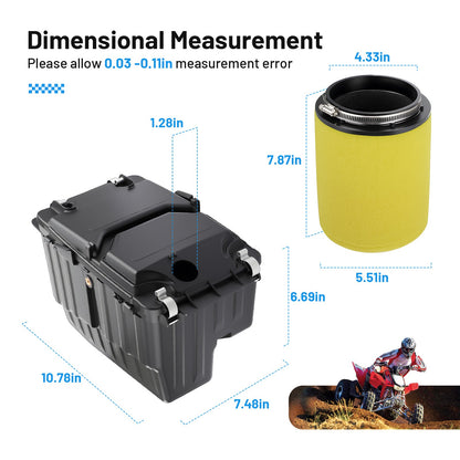Air Filter Box Cover Assembly for Honda TRX450ER TRX450R (2004–2009)