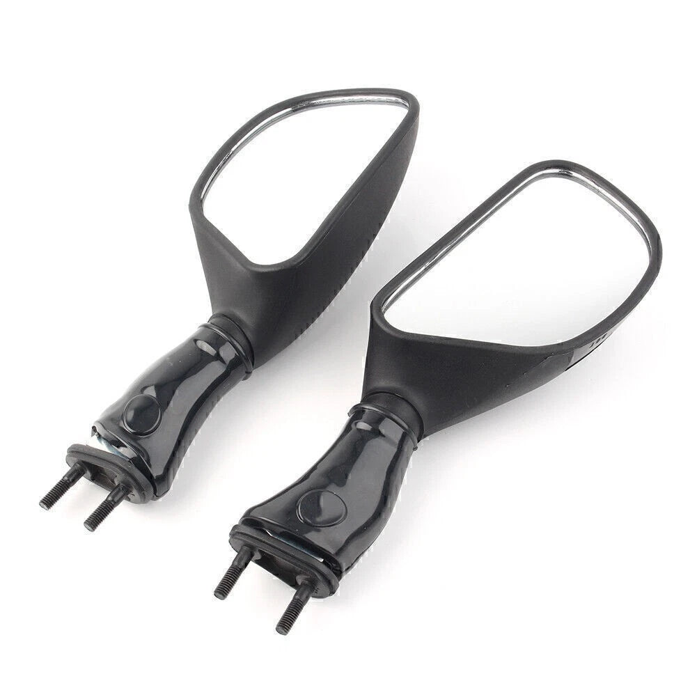 L&R Rear View Mirrors for Kawasaki Ninja 650R (2006–2008), ZX6R (1998–2002), ZX9R (1998–2003) Black